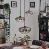 hofstein Mertola Suspension, Boule lumineuse Noir, 3 lumières* Lampes Modernes