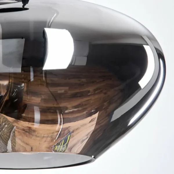 hofstein Mertola Suspension, Boule lumineuse Noir, 3 lumières* Lampes Modernes