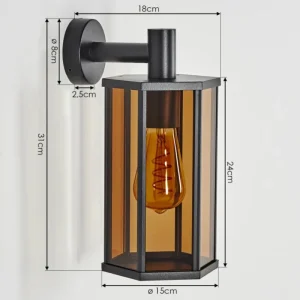 hofstein Monfanim Lampe murale d´extérieur Noir, 1 lumière* Lampes Modernes