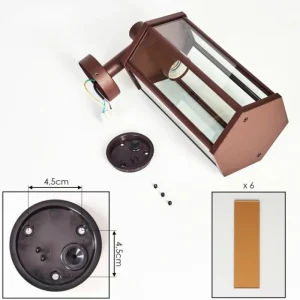 hofstein Monfanim Lampe murale d´extérieur Rouille, 1 lumière* Lampes Modernes