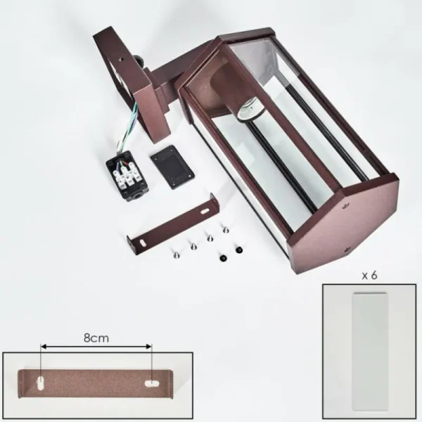 hofstein Monfanim Lampe murale d´extérieur Rouille, 1 lumière* Lampes Modernes