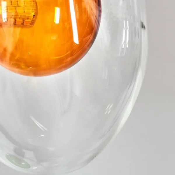 hofstein Monsul Lampe à poser Noir, 2 lumières* Lampes En Verre
