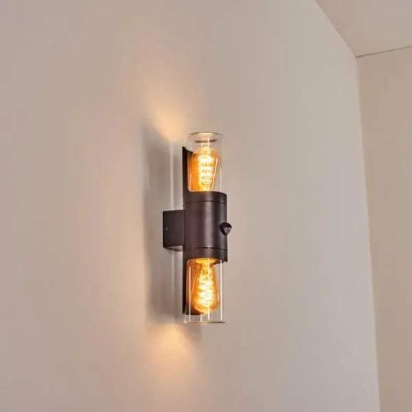 hofstein Morbak Lampe murale d´extérieur, Luminaire Up & Down Noir, 2 lumières* Lampes Modernes