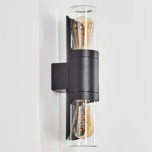 hofstein Morbak Lampe murale d´extérieur, Luminaire Up & Down Noir, 2 lumières* Lampes Modernes