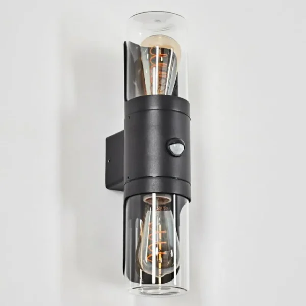 hofstein Morbak Lampe murale d´extérieur, Luminaire Up & Down Noir, 2 lumières* Lampes Modernes