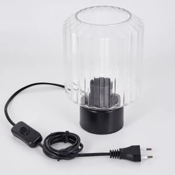 hofstein Moruja Lampe à poser Noir, 1 lumière* Lampes En Verre
