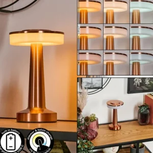 hofstein Myrby Lampe à poser LED Cuivre, 1 lumière* Lampes Modernes