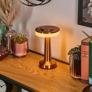 hofstein Myrby Lampe à poser LED Cuivre, 1 lumière* Lampes Modernes