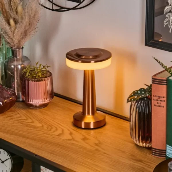 hofstein Myrby Lampe à poser LED Cuivre, 1 lumière* Lampes Modernes