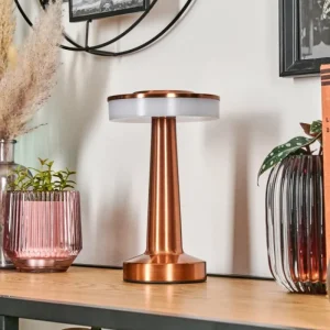 hofstein Myrby Lampe à poser LED Cuivre, 1 lumière* Lampes Modernes