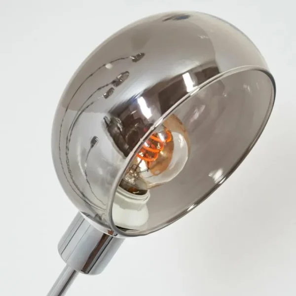 hofstein Nikkala Lampadaire Chrome, Blanc, 5 lumières* Lampes Modernes