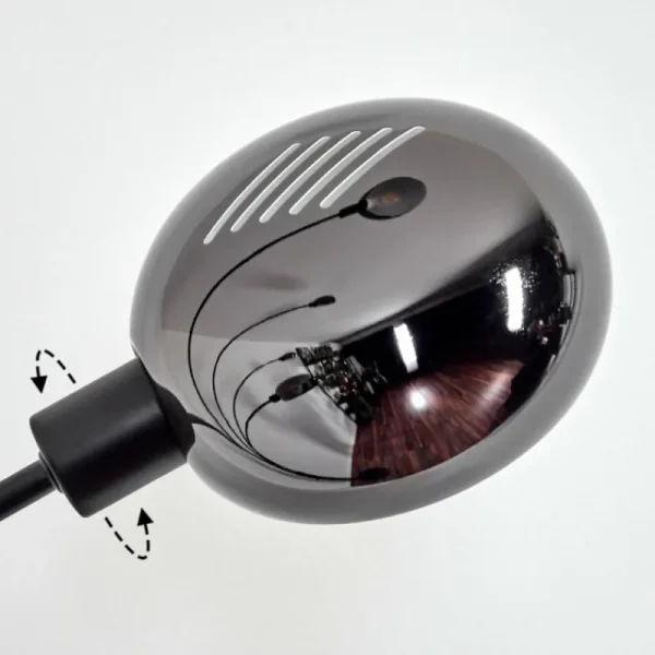 hofstein Nikkala Lampadaire Marbre, Noir, 5 lumières* Lampes Modernes