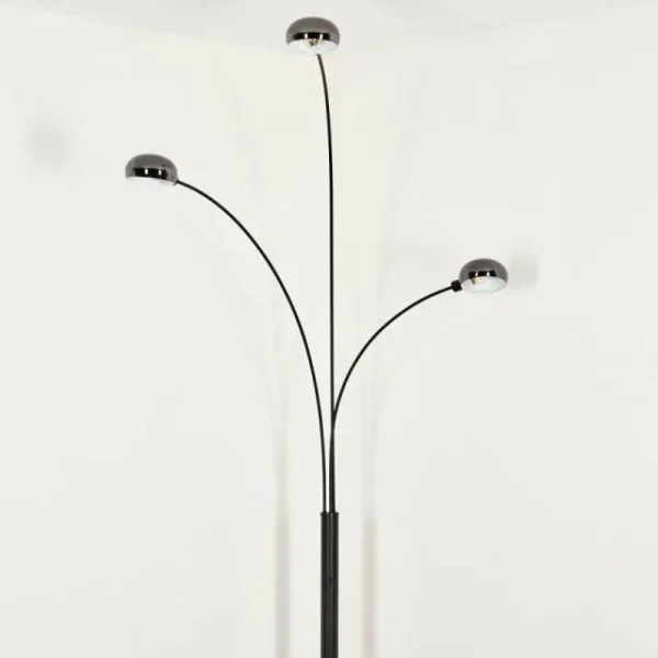 hofstein Nikkala Lampadaire Marbre, Noir, 3 lumières* Lampes Modernes