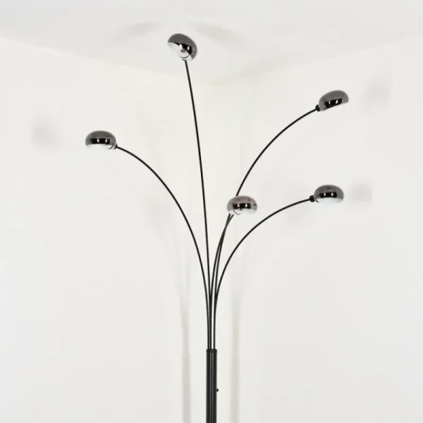hofstein Nikkala Lampadaire Marbre, Noir, 5 lumières* Lampes Modernes