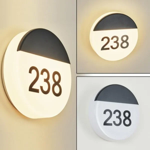 hofstein Numéro d'adresse éclairé Eppeland LED Noir, 1 lumière* Lampes Modernes