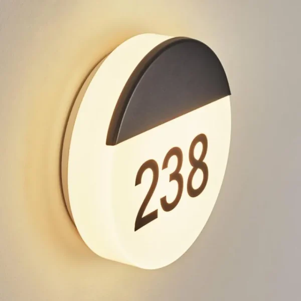 hofstein Numéro d'adresse éclairé Eppeland LED Noir, 1 lumière* Lampes Modernes