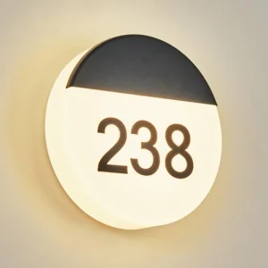 hofstein Numéro d'adresse éclairé Eppeland LED Noir, 1 lumière* Lampes Modernes