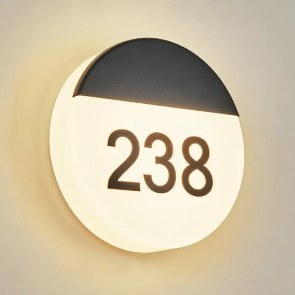 hofstein Numéro d'adresse éclairé Eppeland LED Noir, 1 lumière* Lampes Modernes
