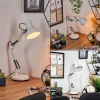 hofstein Nurmasuando Lampe à poser, Liseuse Noir, Blanc, 1 lumière* Lampes Modernes