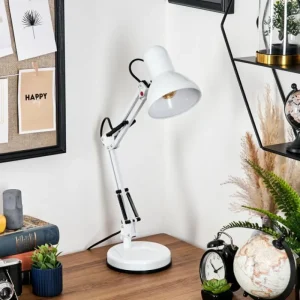 hofstein Nurmasuando Lampe à poser, Liseuse Noir, Blanc, 1 lumière* Lampes Modernes