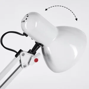 hofstein Nurmasuando Lampe à poser, Liseuse Noir, Blanc, 1 lumière* Lampes Modernes