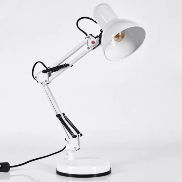hofstein Nurmasuando Lampe à poser, Liseuse Noir, Blanc, 1 lumière* Lampes Modernes