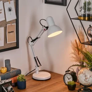 hofstein Nurmasuando Lampe à poser, Liseuse Noir, Blanc, 1 lumière* Lampes Modernes
