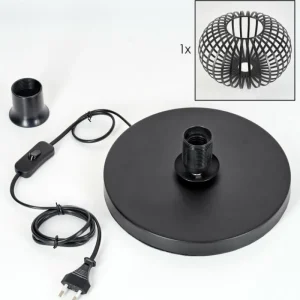 hofstein Oravi Lampe à poser Noir, 1 lumière* Lampes Modernes