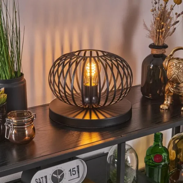 hofstein Oravi Lampe à poser Noir, 1 lumière* Lampes Modernes
