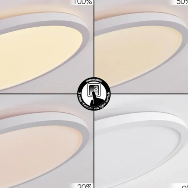 hofstein Panneau LED Boyero Blanc, 1 lumière* Lampes Modernes