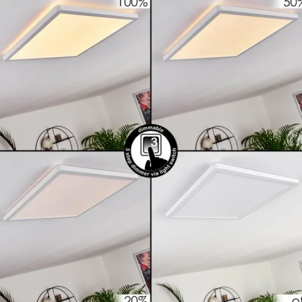 hofstein Panneau LED Boyero Blanc, 1 lumière* Lampes Modernes