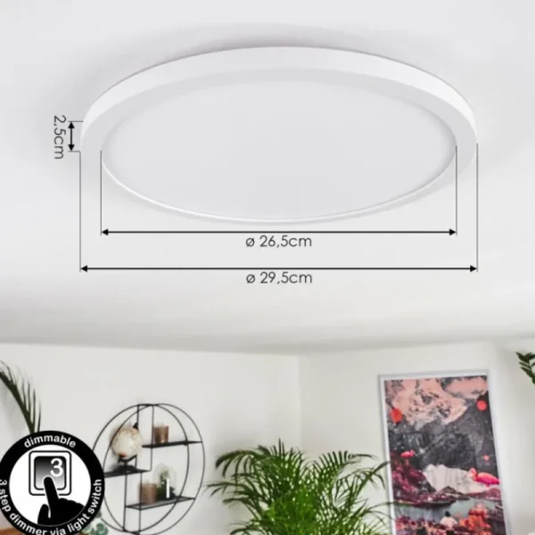 hofstein Panneau LED Boyero Blanc, 1 lumière* Lampes Modernes