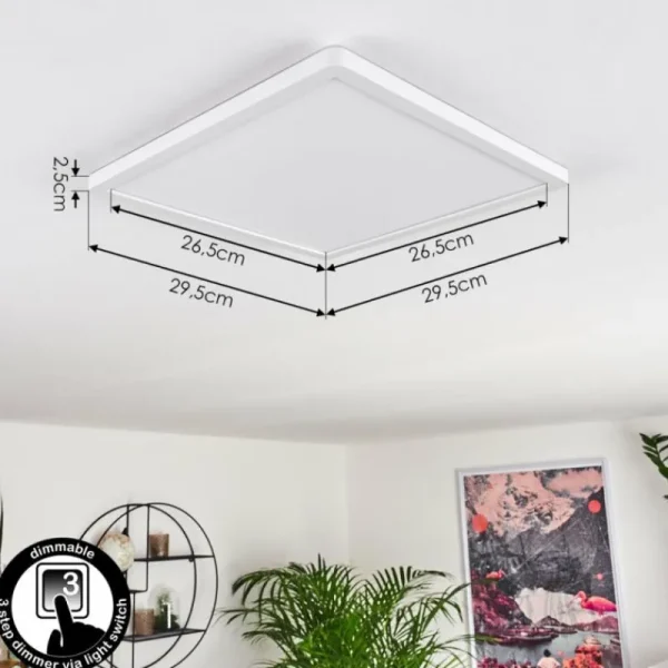 hofstein Panneau LED Boyero Blanc, 1 lumière* Lampes Modernes