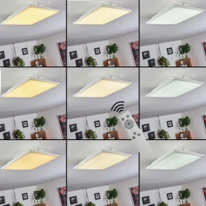 hofstein Panneau LED Cor Blanc, 1 lumière, Télécommandes* Lampes Modernes