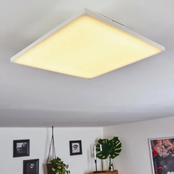 hofstein Panneau LED Cor Blanc, 1 lumière, Télécommandes* Lampes Modernes