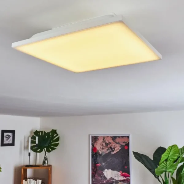 hofstein Panneau LED Cor Blanc, 1 lumière, Télécommandes* Lampes Modernes
