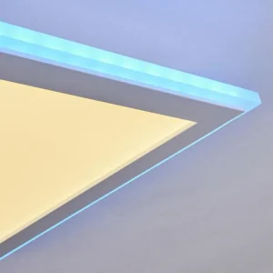 hofstein Panneau LED Mota Blanc, 1 lumière, Télécommandes, Changeur de couleurs* Lampes Modernes