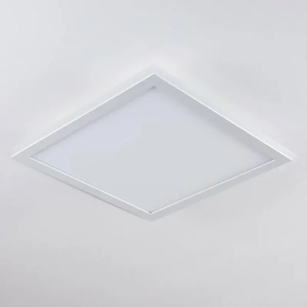 hofstein Panneau LED Mota Blanc, 1 lumière, Télécommandes, Changeur de couleurs* Lampes Modernes
