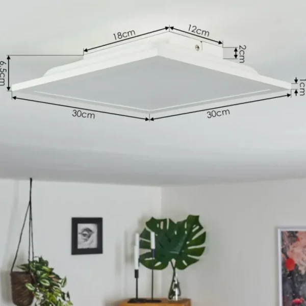 hofstein Panneau LED Nexo Blanc, 1 lumière* Lampes Modernes