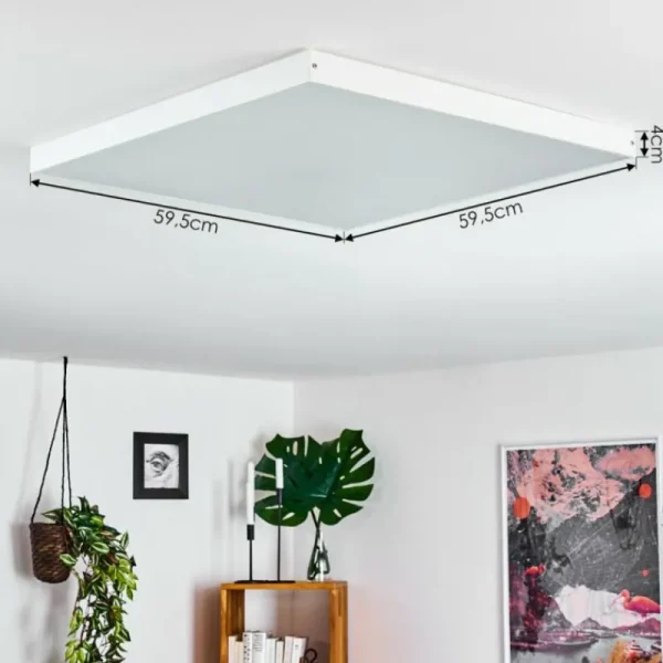 hofstein Panneau LED Pedemonte Blanc, 1 lumière* Lampes Modernes