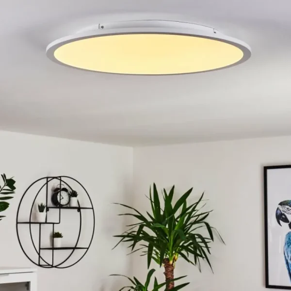 hofstein Panneau LED Sani Blanc, 1 lumière, Télécommandes* Lampes Modernes
