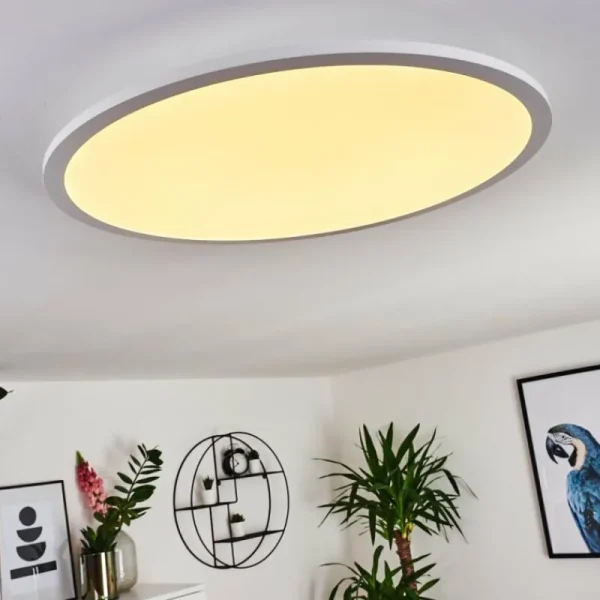 hofstein Panneau LED Sani Blanc, 1 lumière, Télécommandes* Lampes Modernes