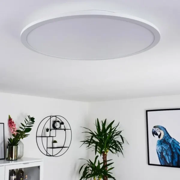 hofstein Panneau LED Sani Blanc, 1 lumière, Télécommandes* Lampes Modernes