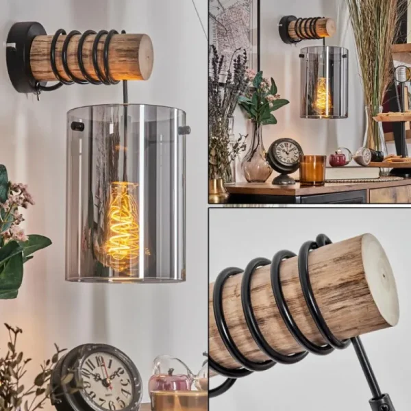 hofstein Parane Applique murale Écru, Noir, 1 lumière* Lampes Modernes