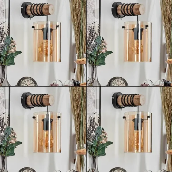 hofstein Parane Applique murale Écru, Noir, 1 lumière* Lampes Modernes