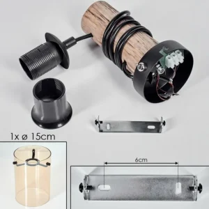 hofstein Parane Applique murale Écru, Noir, 1 lumière* Lampes Modernes