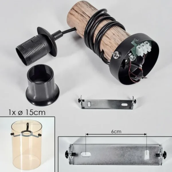 hofstein Parane Applique murale Écru, Noir, 1 lumière* Lampes Modernes
