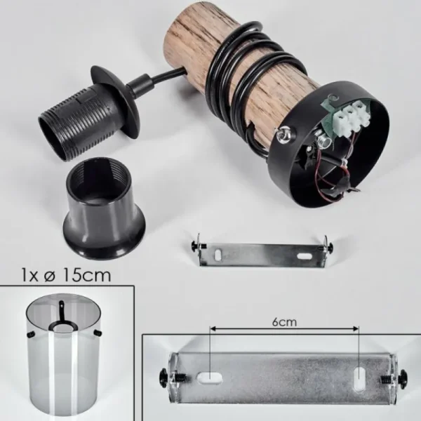 hofstein Parane Applique murale Écru, Noir, 1 lumière* Lampes Modernes