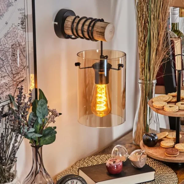 hofstein Parane Applique murale Écru, Noir, 1 lumière* Lampes Modernes