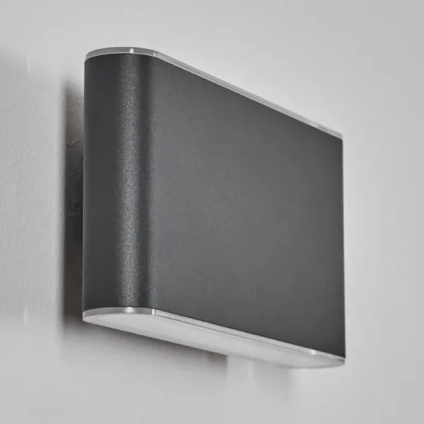 hofstein Paranhas Lampe murale d´extérieur, Luminaire de salle de bain, Luminaire Up & Down, Applique murale Anthracite, 1 lumière* Lampes Modernes